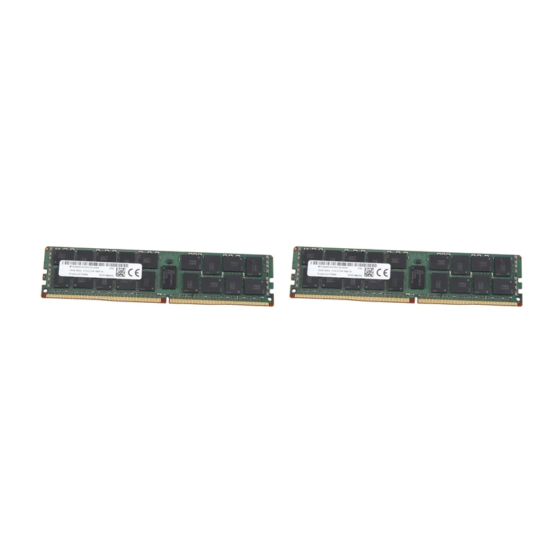 2X For MT 16GB DDR4 Server RAM Memory 2133Mhz PC4-17000 288PIN 2Rx4 RECC Memory RAM 1.2V REG ECC RAM