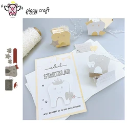 Piggy Craft metal cutting dies cut die mold Tooth label decoration Scrapbook paper craft knife mould blade punch stencils dies