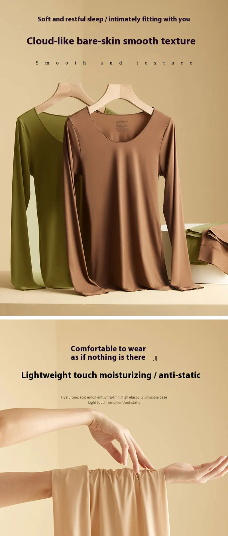 1 Set Sexy frauen Thermo-unterwäsche Winter Kleidung Nahtlose Dicke Warme Dessous Frauen Thermische Kleidung Set Frau 2 stück – Detail 3