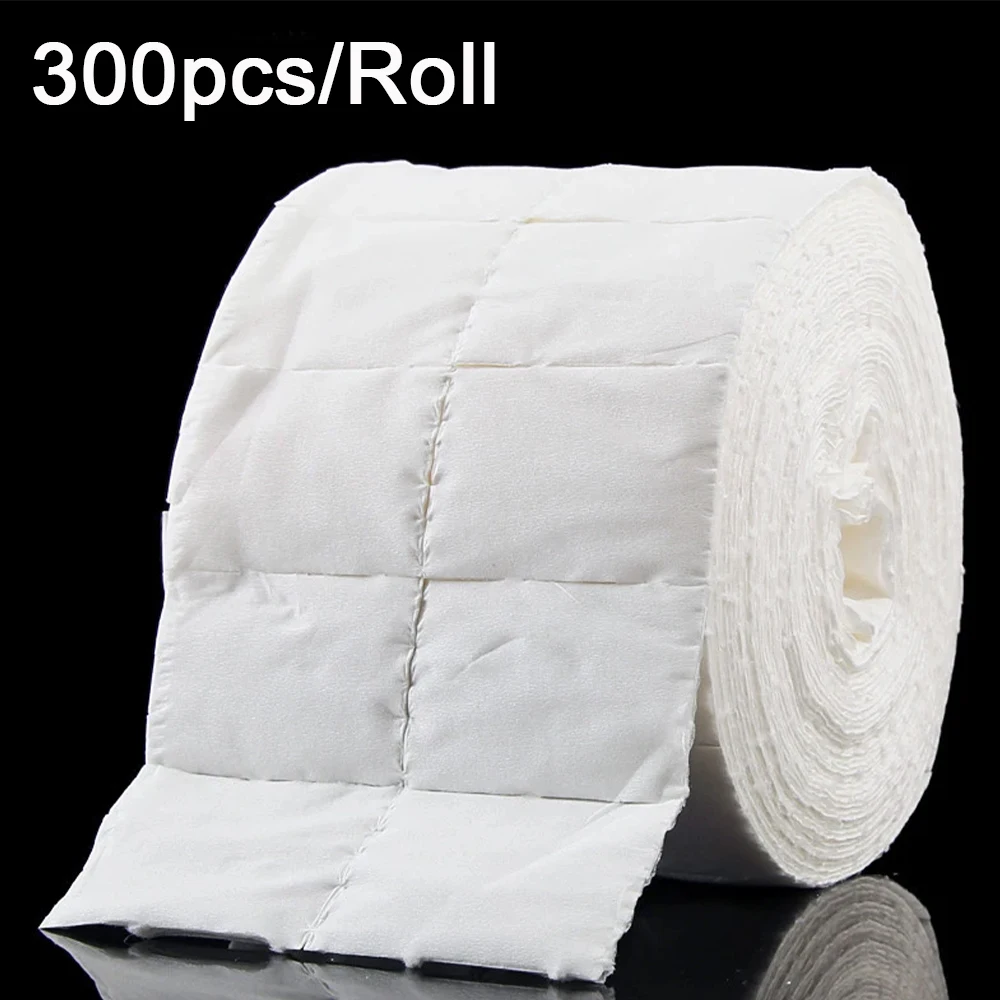 300/500pcs Manicure Cleaning Cotton Pads, Nail Polish Wipe Cotton Sheet Disposable Manicure Towels Removing Nails Manicure Tools