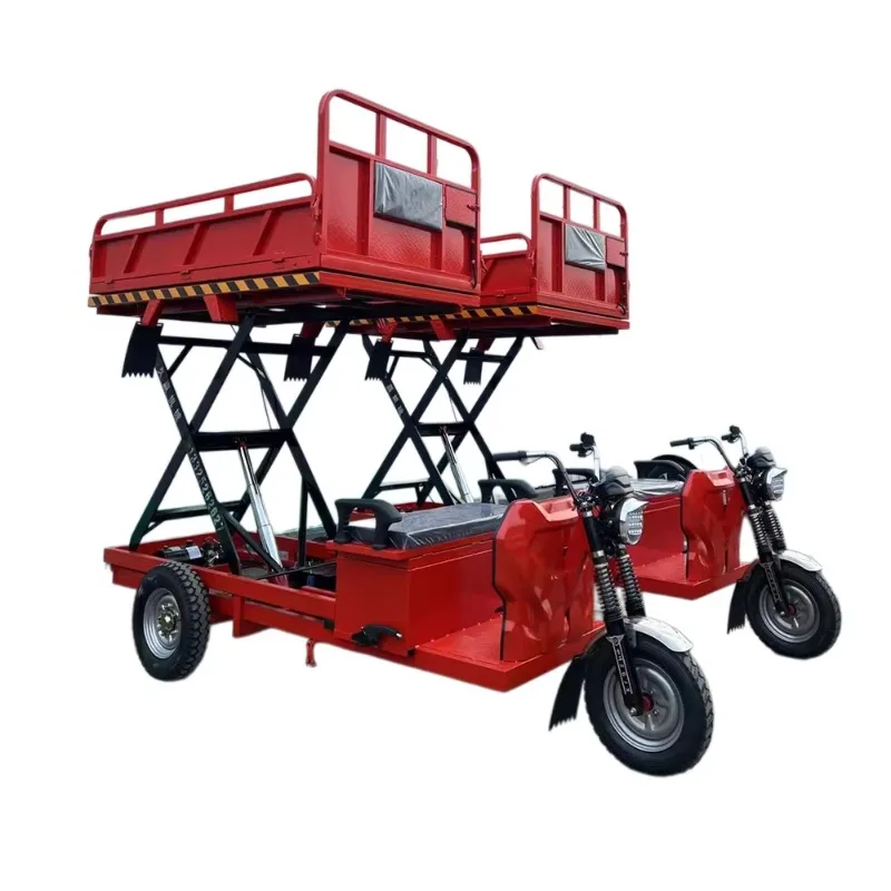 Lifting Cart Factory Four-wheel Electric Flatbed Truck Trolley Carts