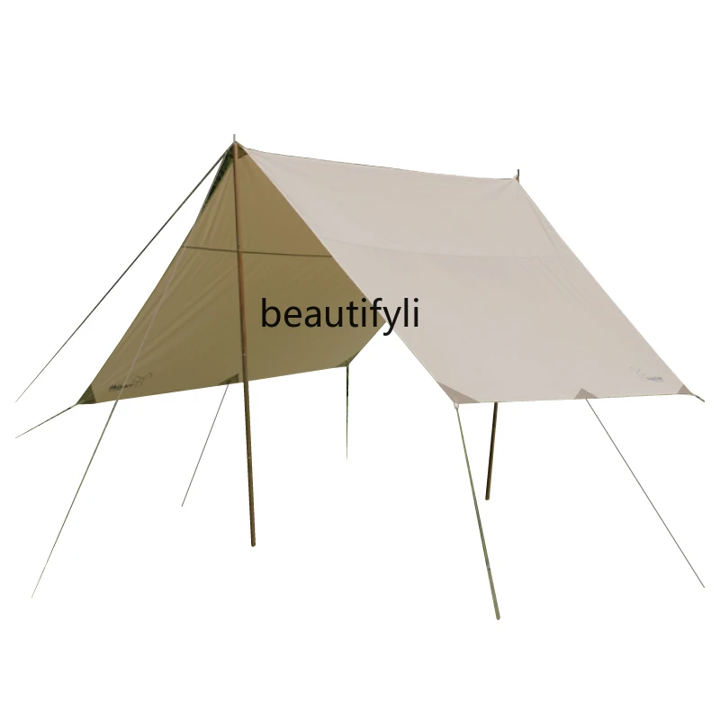 

Square Retro TC Cotton Sunscreen and Rain-Proof Rectangular Camping Oversized