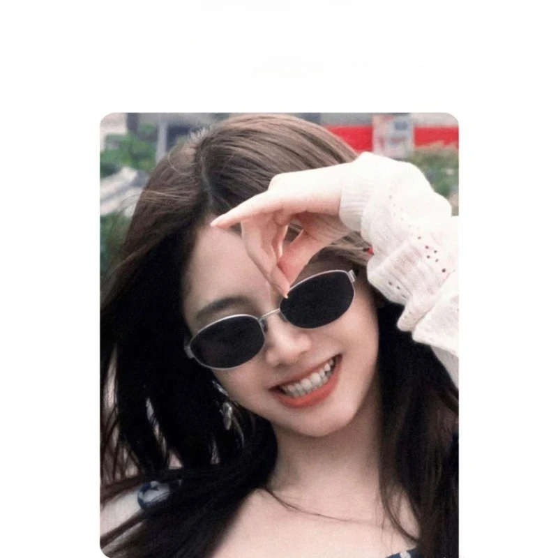 Nieuwe hoogwaardige anti-blauw licht modieuze luxe designer heren- en dames retro ovale zonnebril veiligheidsbril UV400