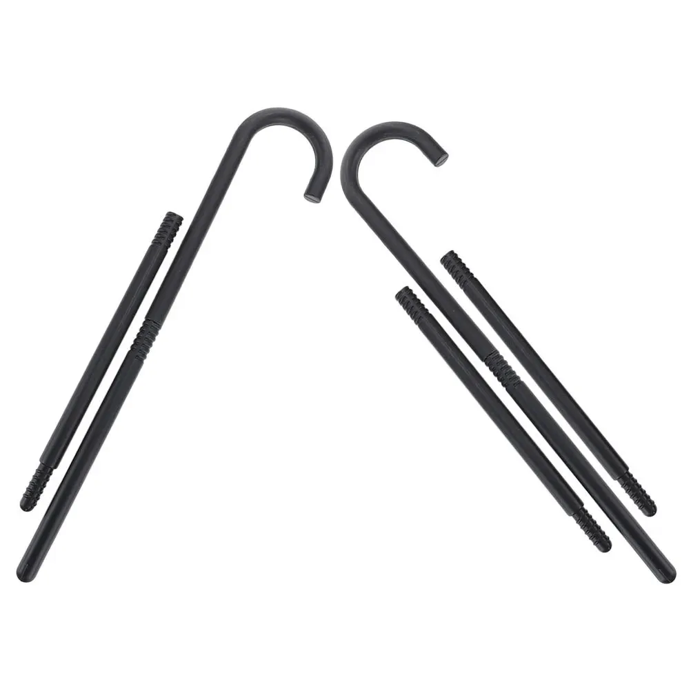 

2pcs Magician Crutch Sticks Party Props For Halloween Performance Role Play Stage Costume Accessory Decorative Crutch Stick