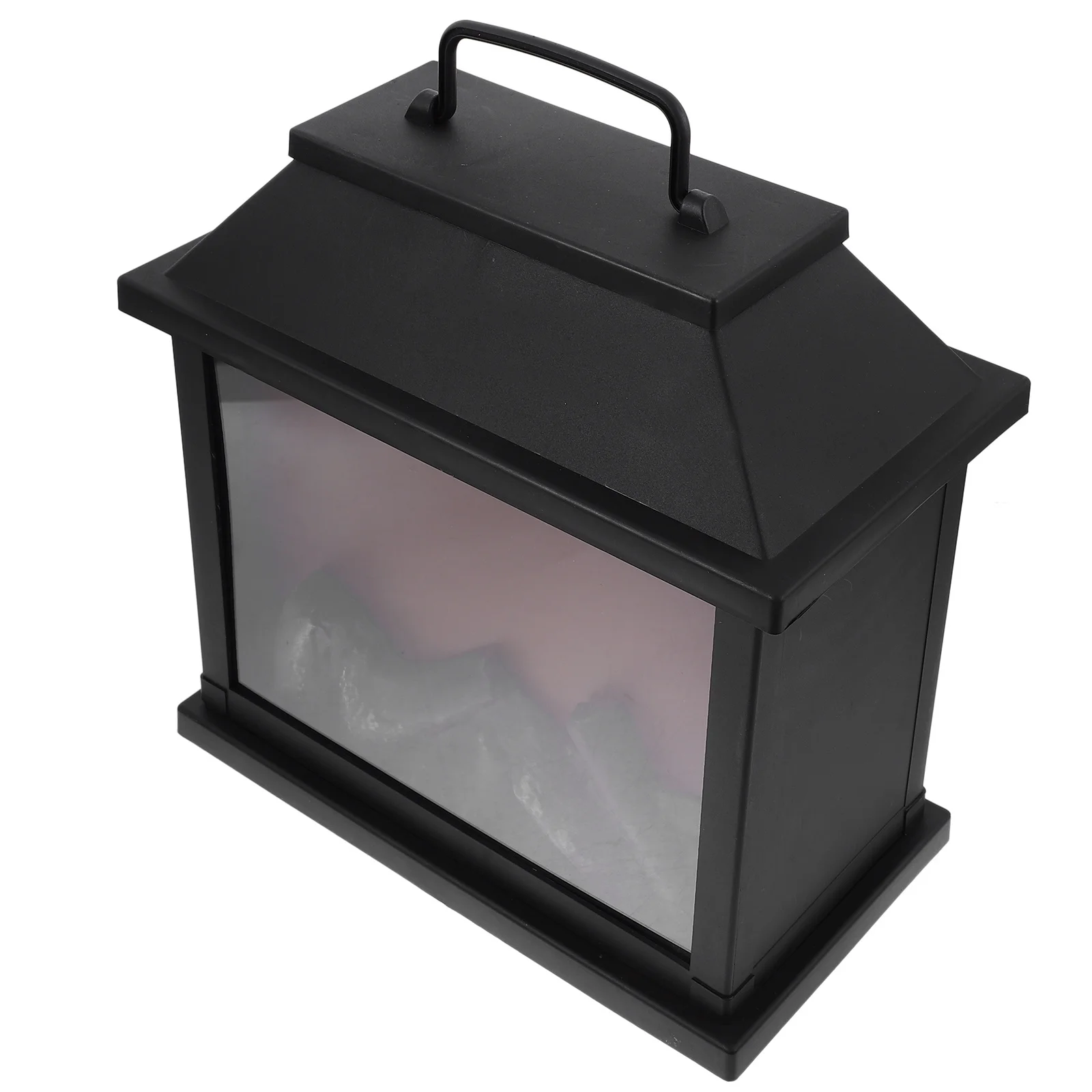 

1pc Christmas Fireplace Lantern Led Flameless Decorative Hanging Lamp For Indoor Home Bedroom Party Bar Store Xmas Night Light