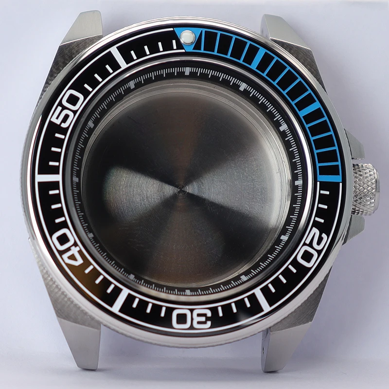 

43mm 20ATM Diver Watch Case Sapphire Glass Ceramic Bezel For NH35 NH36 NH38/34 4R36 Movement Modified Samurai Diving watch parts