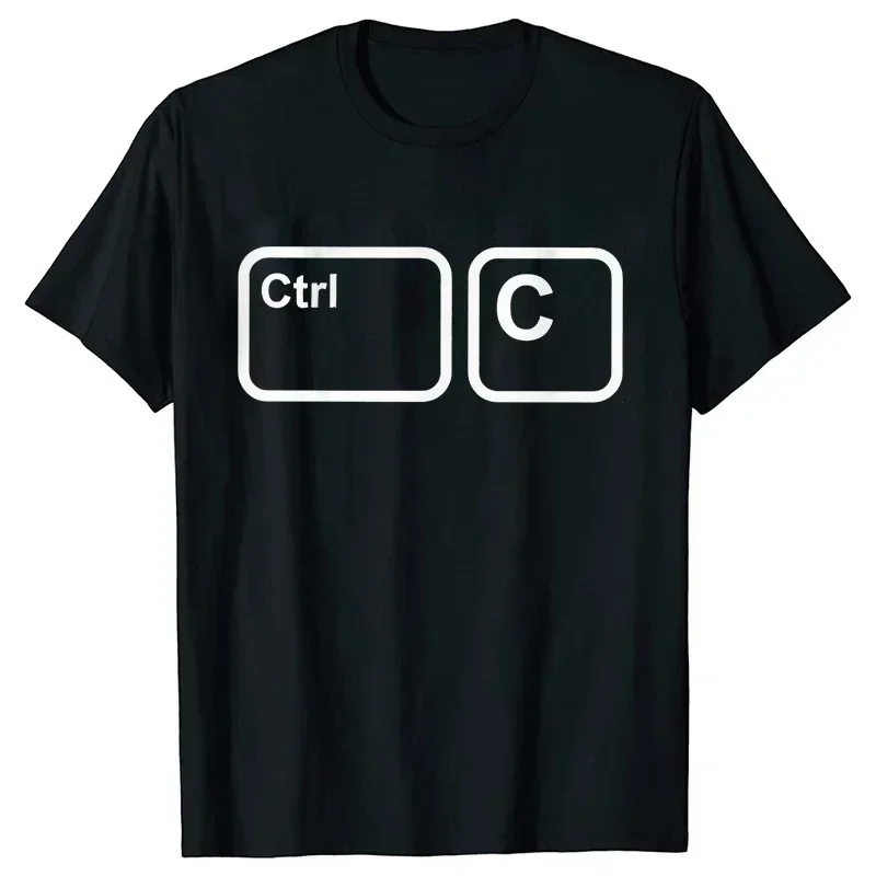 CTRL + C CTRL + V Family T-Shirt Father and Son Daughter Tshirts Funny Copy Paste Matching Family Oufits Tops Father's Dad Tees