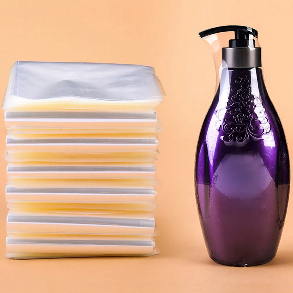 100pcs Pvc Shrink Wrap Bags Clear Heat Resistant Film For Food Gift Packaging Dustproof Sealing Wrapping Shrink Film Bags
