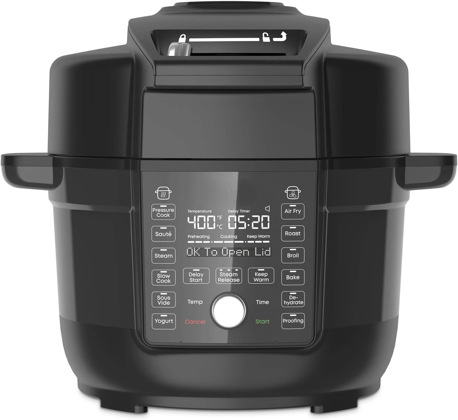 

Duo Crisp Ultimate Lid, 13-in-1 Air Fryer and Pressure Cooker Combo, Sauté, Slow Cook, Bake, Steam, Warm, Roast, Dehydrate, Sou