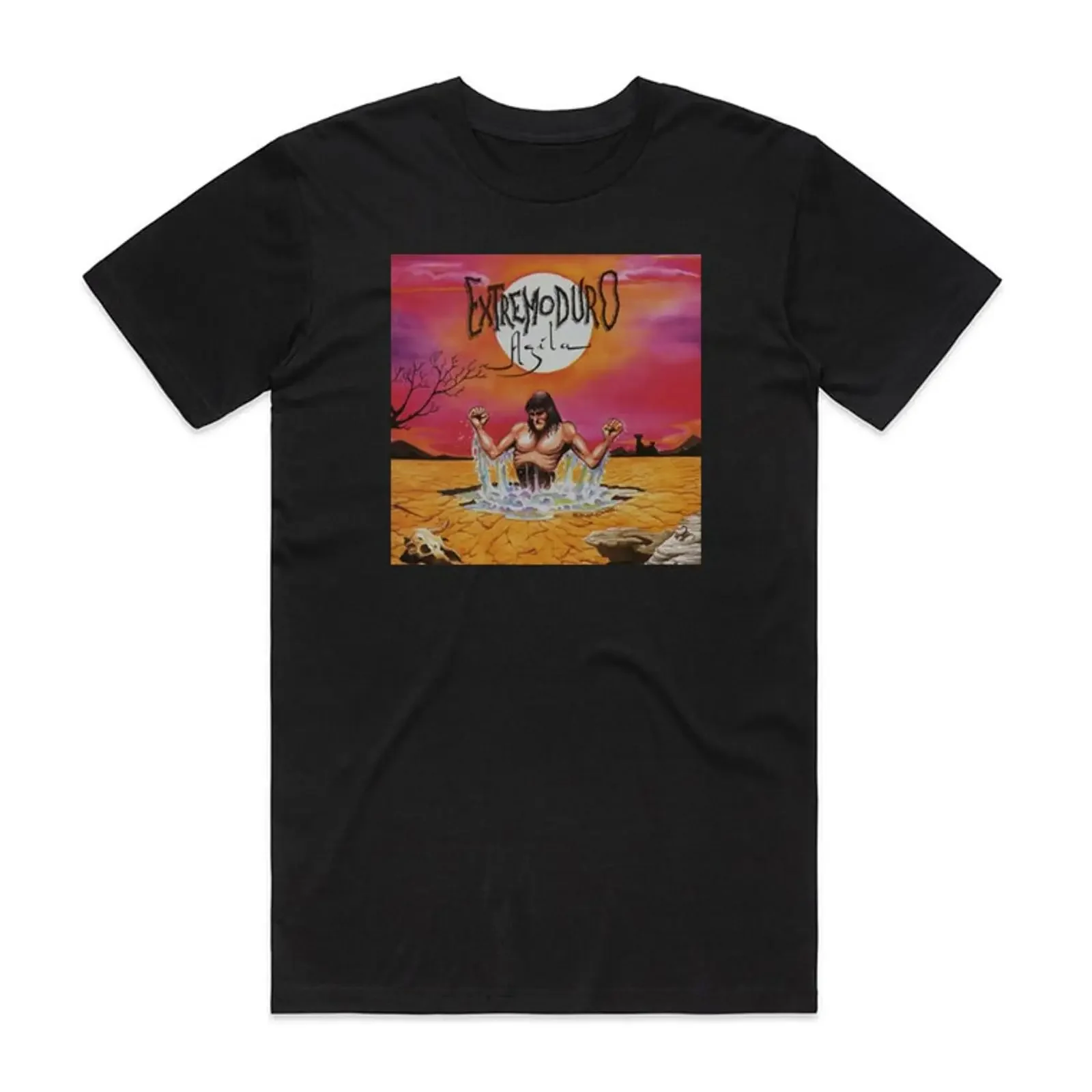 Extremoduro Agila Album Cover T Shirt Black vintage Washed homme Versatile Soft Breathable designer clothes