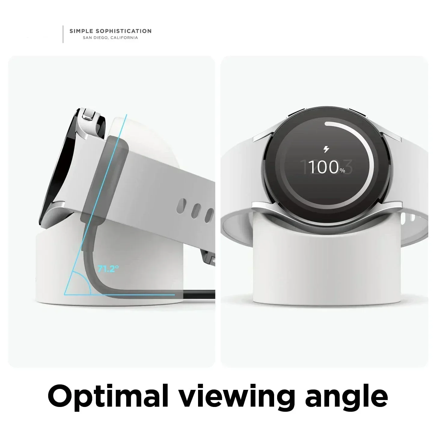 Compatible with Samsung Galaxy Watch 6/6Classic Charger Stand 40 44mm 43mm 47mm Galaxy Watch 4 5 Pro Charger silicone Stand 45mm