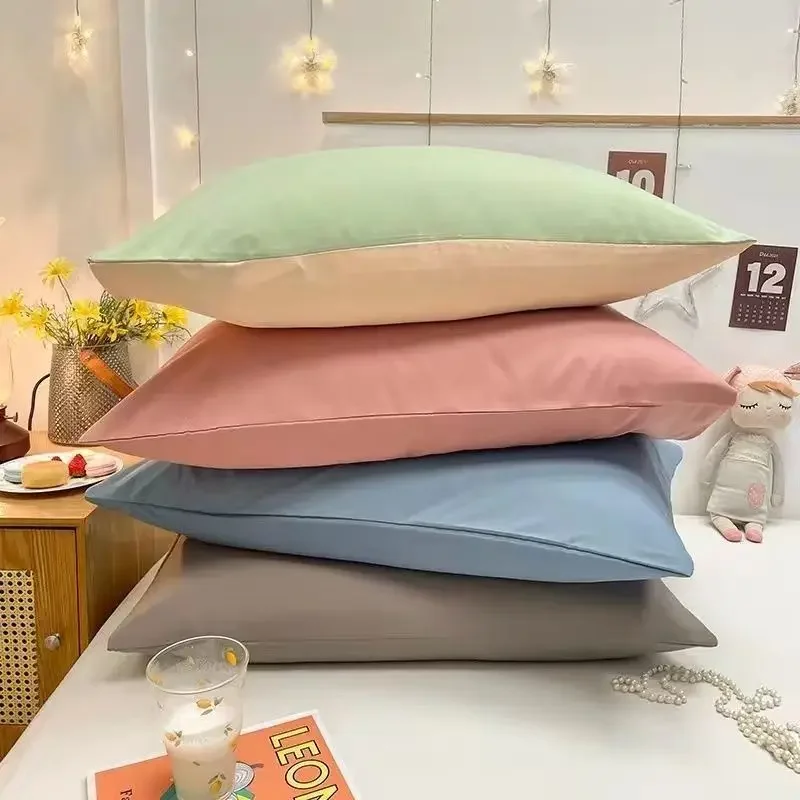 

Washed Cotton Pillowcase for Adults, Thickened and Durable, Four Seasons Universal Gifts for Moving To A New Home Pillow Cover