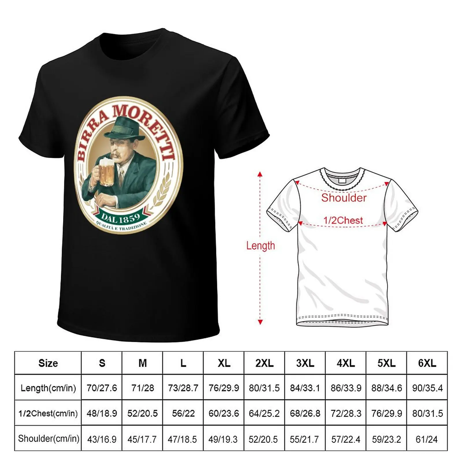 Classy Birra Moretti T-Shirt Holiday Vacation Tee Shirt