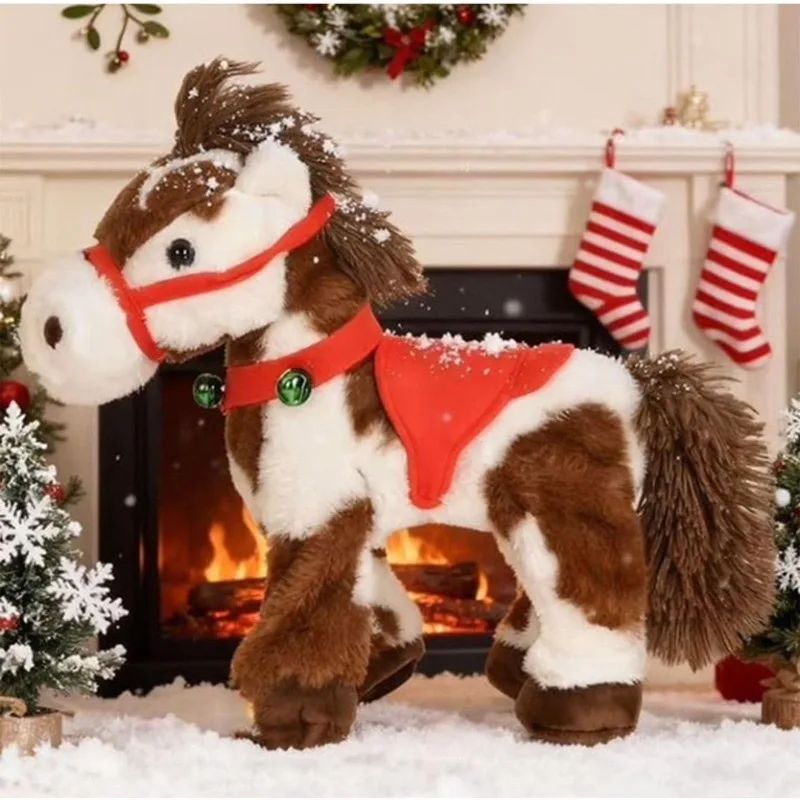 

Пятнистая анимированная лошадь, аниме, периферийные устройства, мягкая кукла, детские рождественские подарки, коллекция украшений комнаты, игрушка, новинка 2025, детский день рождения