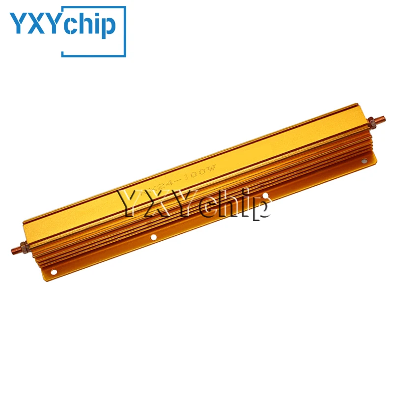 

1PcS RX24 300W Watt Power Metal Shell Aluminium Gold Resistor 0.1R 1R 2R 3R 4R 5R 6R 8R 10R 15R 20R 30R 50R 100R 200R 150R 1K10K