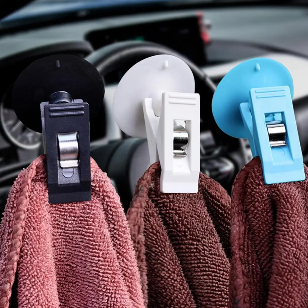 Car Curtain Clip Suction Cup Clip for Shower Curtain 6pcs Shower Curtain Clips with Suction Cups Windproof Splash for Bathroom