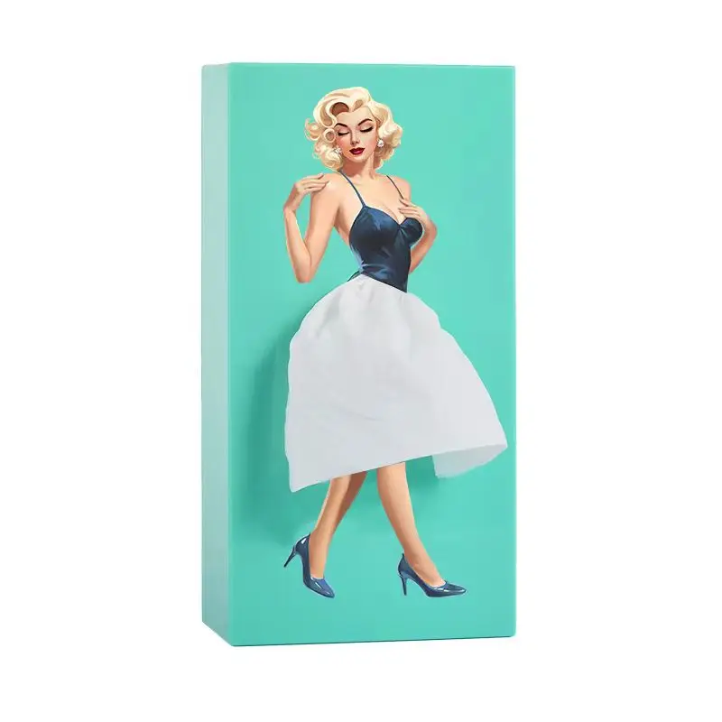 Advanced Flying Skirt Tissue Box Living Room Light Luxury Creative Style Home Tea Table Desktop Napkin Storage Box