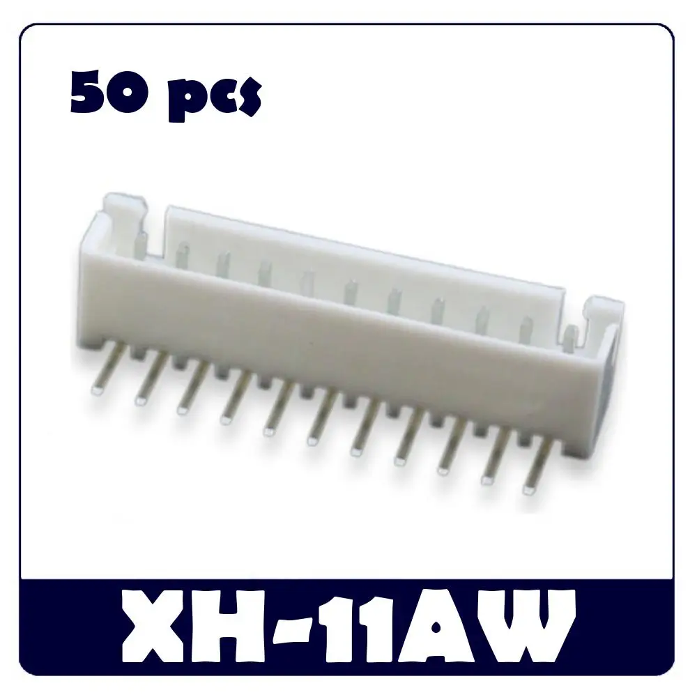 50pcs XH2.54mm 11P/12P/13P Pin Header Plastic Shell Male Plug Female Socket Wire Connector PCB Terminal XH-11A XH-11Y XH-11AW T