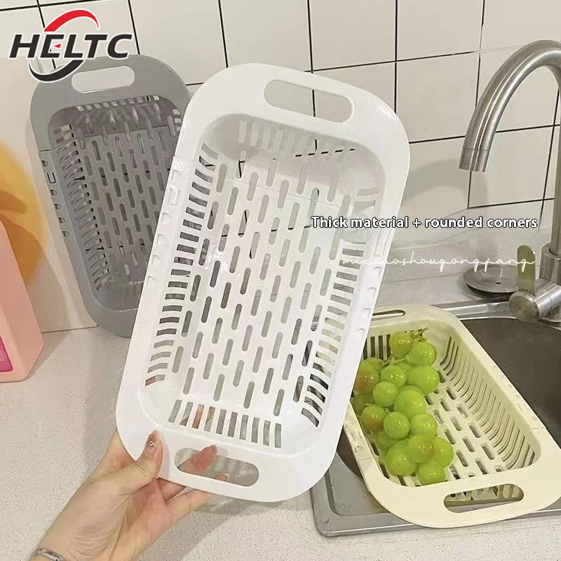 Versenkbare Waschbecken Abfluss Rack Kunststoff Gericht Stäbchen Rack Haushalt Küche Gemüse Lagerung Rack Ablauf Korb