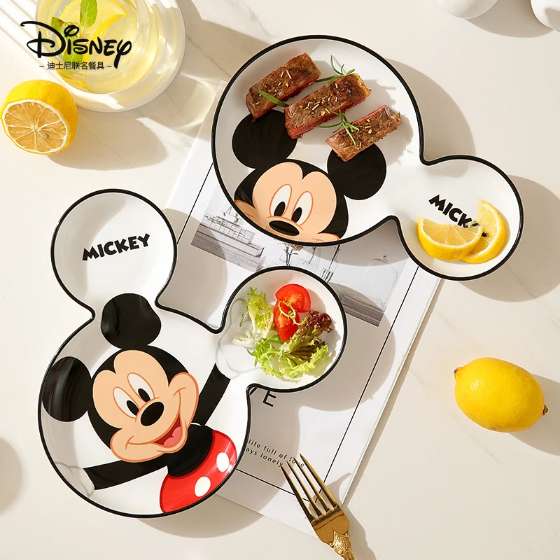 

salad meal plate for home breakfast ceramic creative three-point plate quantitative bowl children's tableware