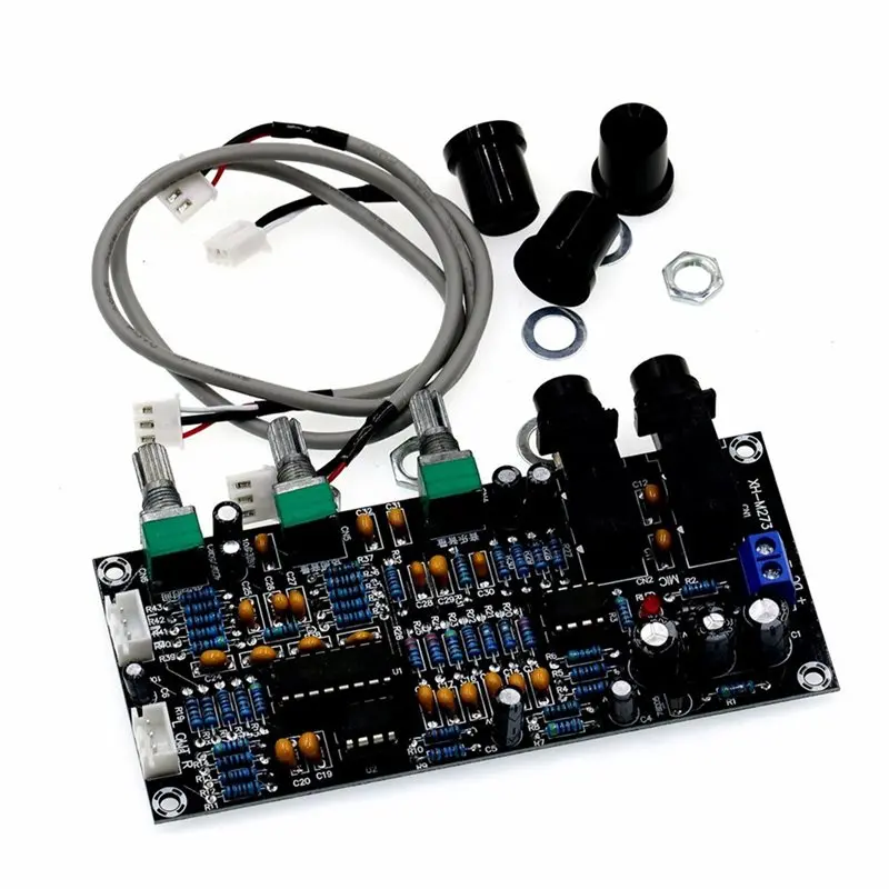 A42T-XH-M273 Digital Preamplifier Board DC 12-24V Microphone Amplifier Karaoke Reverberation Microphone Control view 4