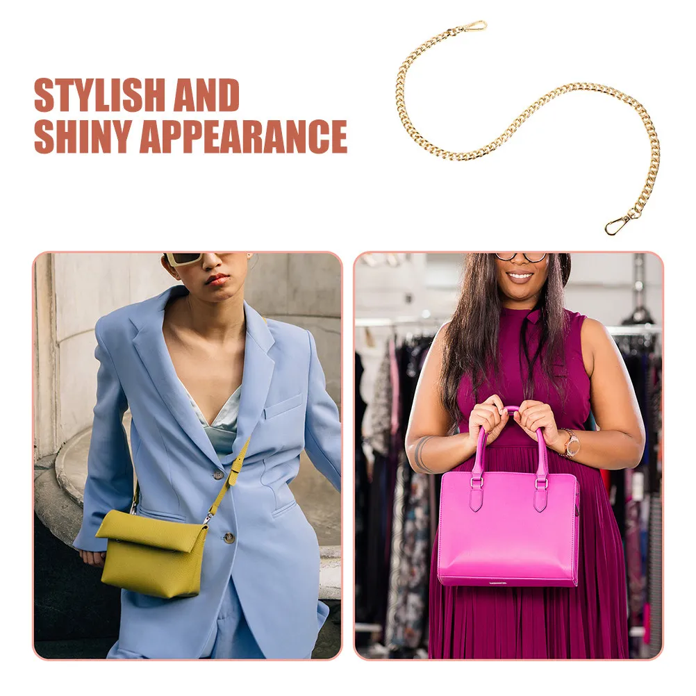 

Premium Metal Bag Chain Replacement for Handbags Purse Crossbody Strap DIY Bag Making Supply Elegant Jewelry-Like Chain Ornament