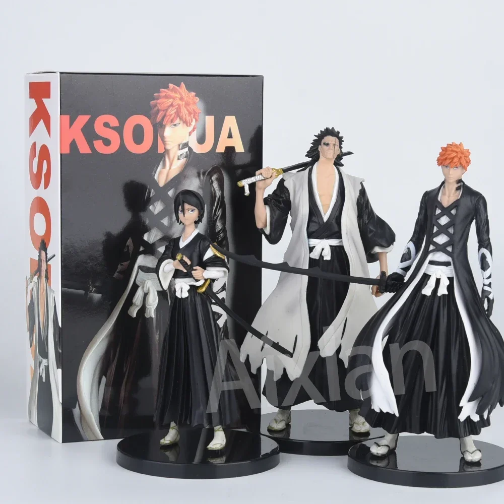 Aixlan 3 個ブリーチアニメフィギュア黒崎一護 PVC アクション