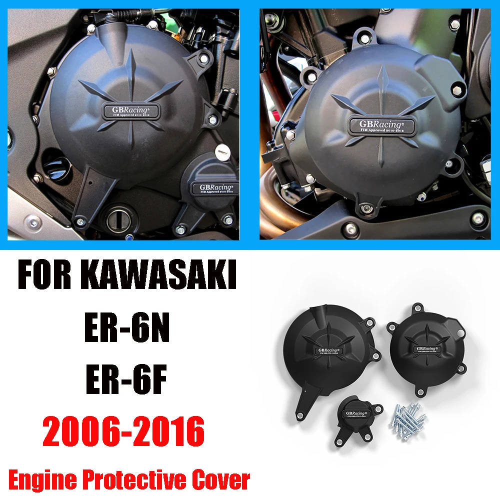 For KAWASAKI ER6N ER-6N 2006-2016 ER6F ER-6F 2006-2016 Motorcycles For GB Racing Engine Cover Protective Case