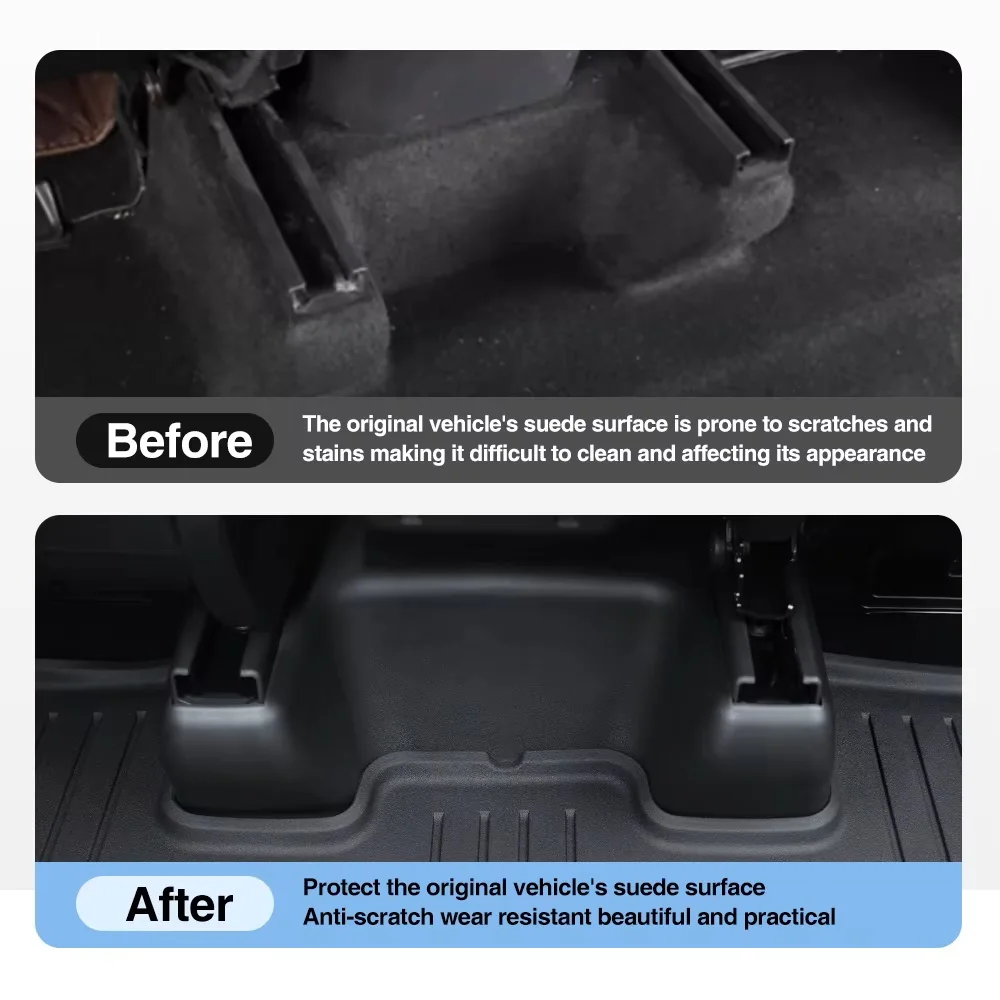 Underseat Protector Seat Track Cover for Tesla Model Y Juniper 2025 2026 Seat Slide Rail Pad Guard Anti-Kick Pad Accessories