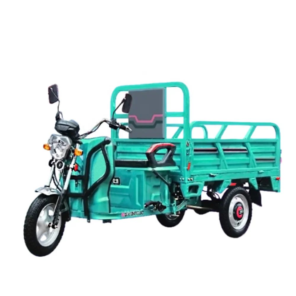 Heavy duty electric cargo vehicle 1000W/1200W/1500W high speed three wheel cargo bike truck cargo tricycle