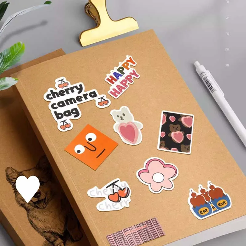 Thickened kraft Simple Noteboox Horizontal Line/Blank Notebook Office School Student Gift 256 Pages/book