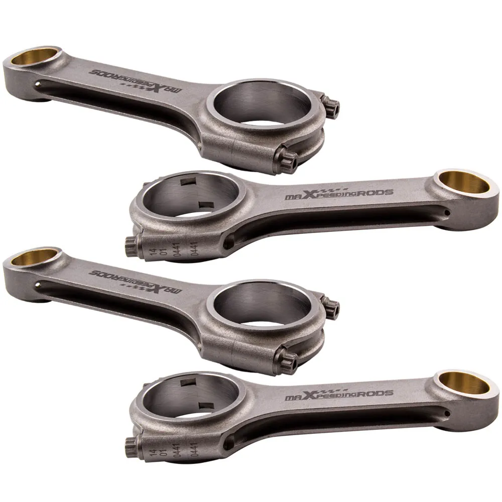 4 Pieces Connecting Rods For BMW N20B20 2.0T / N26B20 H-Beam Forged Steel Conrod