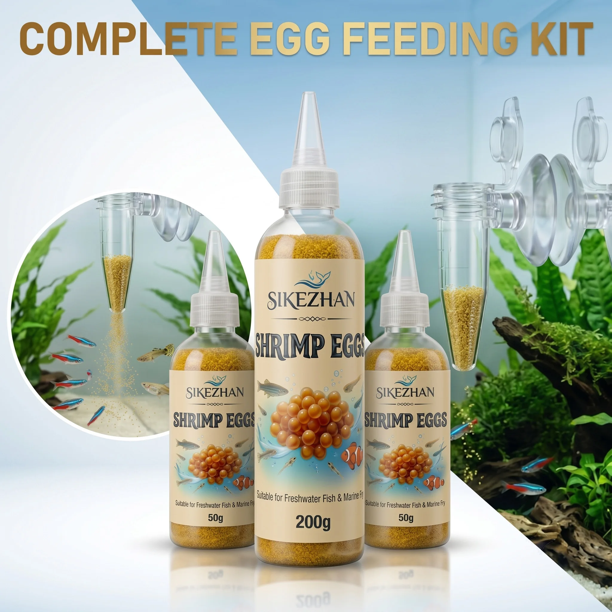 Baby Food Shrimp - Akvaryum Bebek Balıkları için Komple Salamura