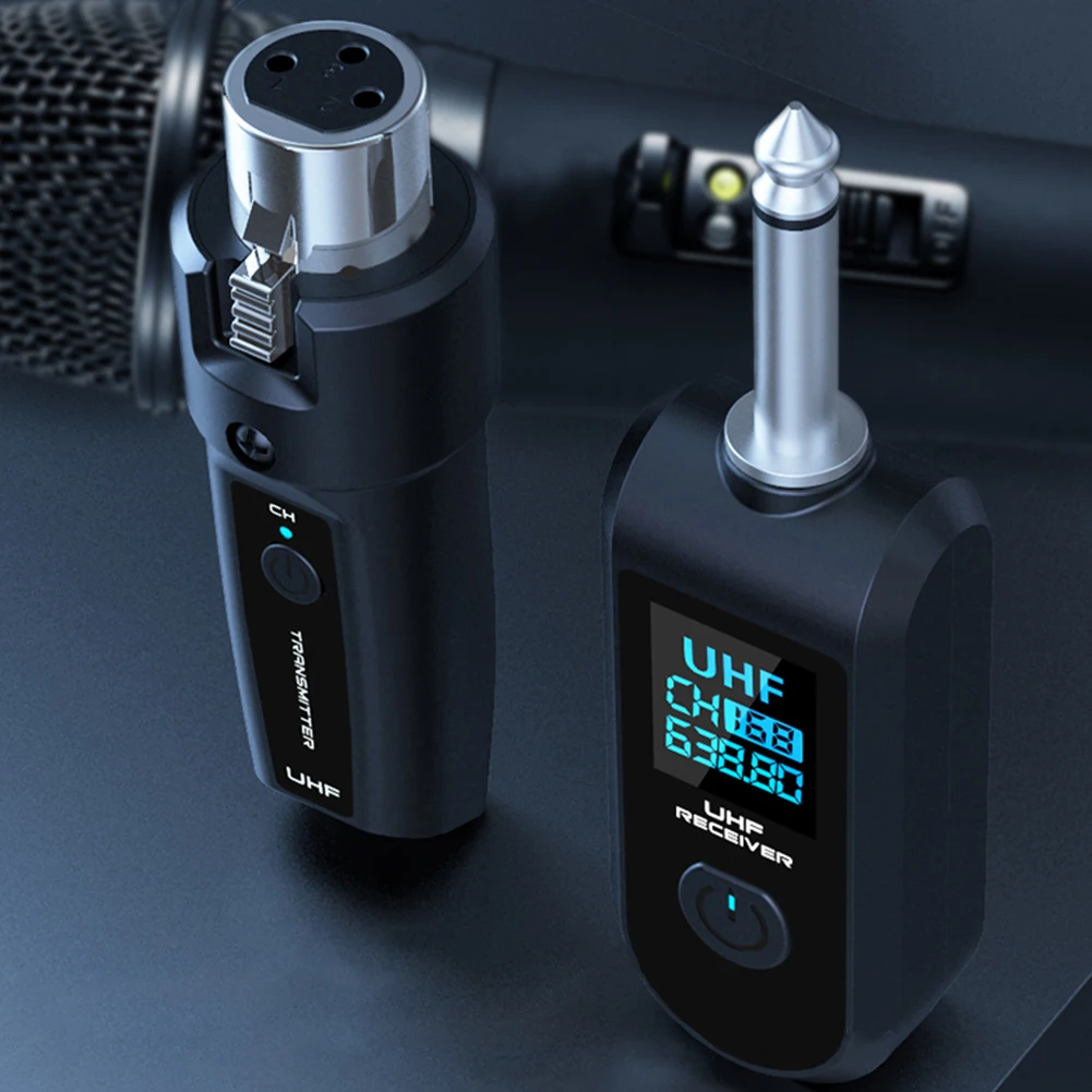 محول ميكروفون لاسلكي XLR جهاز إرسال واستقبال محول ميكروفون لاسلكي لخلاط الصوت ميكروفون ديناميكي جيتار كهربائي باس