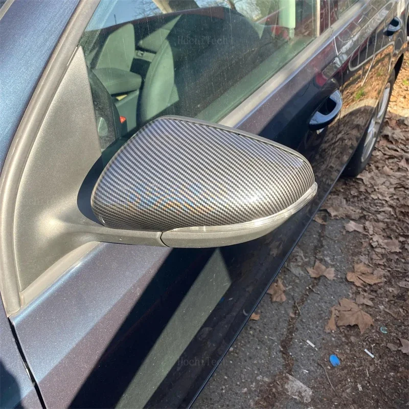 جودة عالية لفولكس واجن فولكس فاجن بيتل CC Eos باسات جيتا شيروكو استبدال كامل ألياف الكربون نظرة غطاء مرآة قبعات جانبية