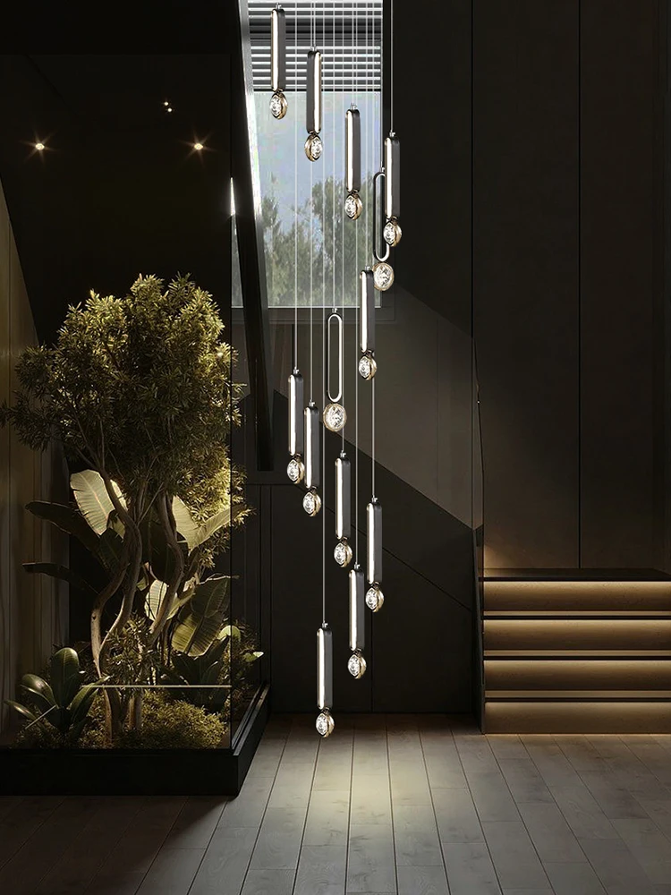 Imagem -04 - Bubble Crystal Chandelier For Living Room Led Pendant Light Pendurado Lâmpada do Teto Sala de Jantar e Loft Design de Luxo