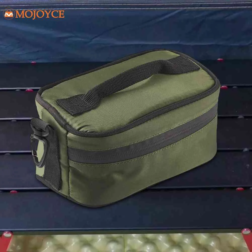 Outdoor Camping Aluminum Lunch Box Handbag Heat Preservation Tableware Bags YKK Double End Zipper Multifunctional Storage Bag