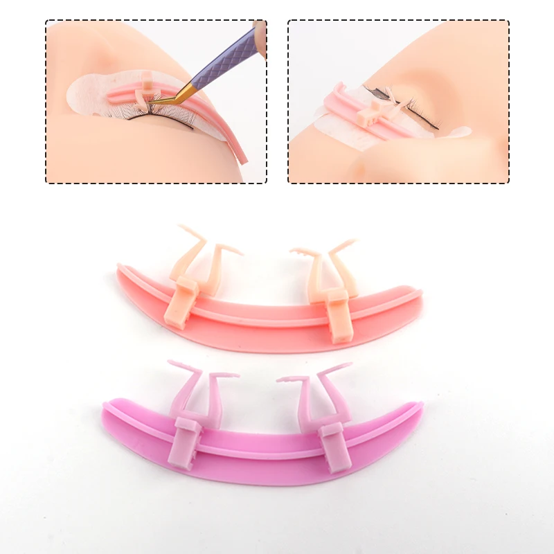 Eyelash Lift Silicone Pads With Fixed Clips Lash Separators Reusable Perm Lash Shields For Lash Lamination Eyelash Extension view 5