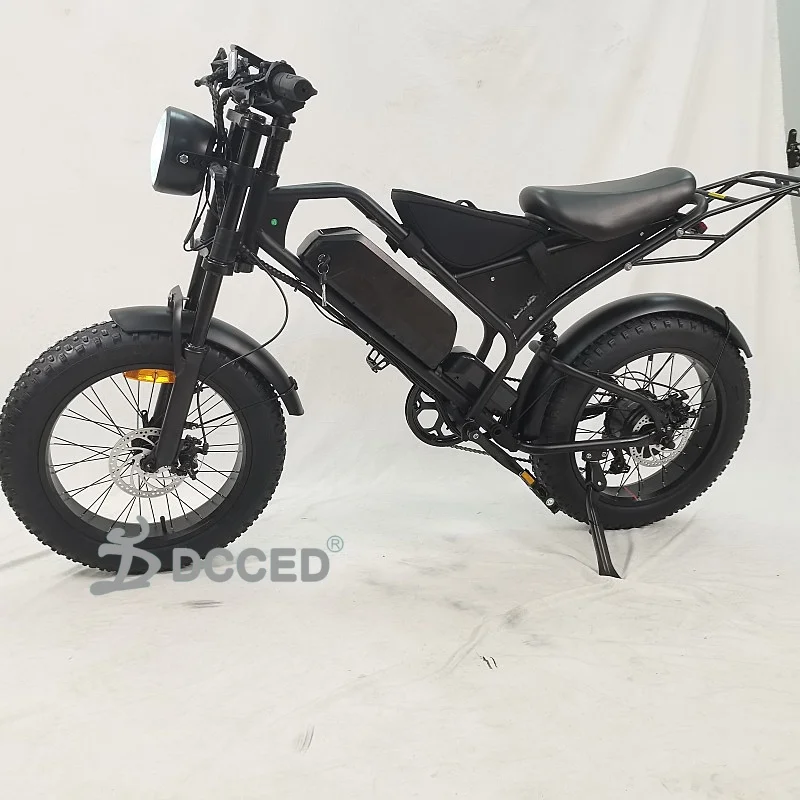 

Новый тип электрического велосипеда, задняя амортизация, толстая шина, горный электрический велосипед 1000 Вт