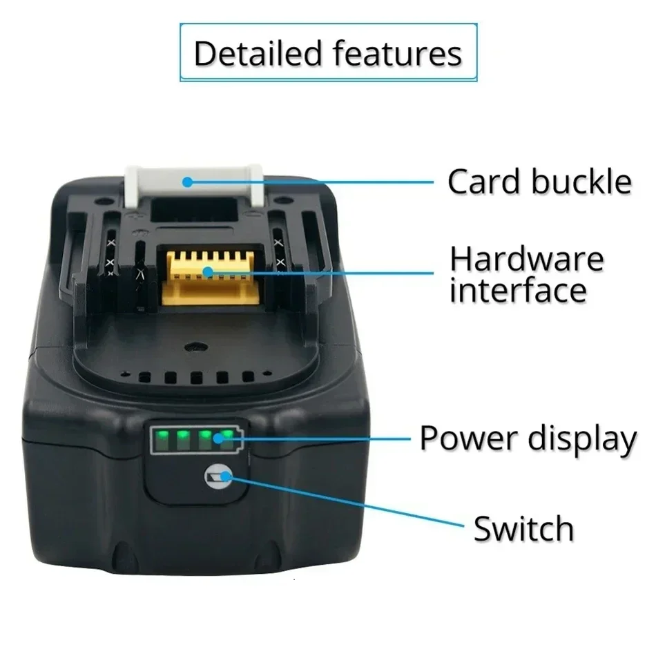 6000mAh Li-ion Battery rechargeable  18 v for Makita 18v Battery BL1840 BL1850 BL1830 BL1860B LXT 400 18650 battery pack