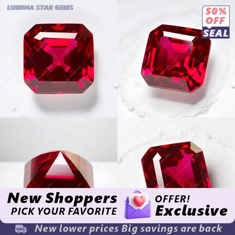 

Высококачественный выращенный в лаборатории рубин цвета голубиной крови, различные огранки, идеально подходит для ювелирных изделий, индивидуальный дизайн, с возможностью выбора сертификата.