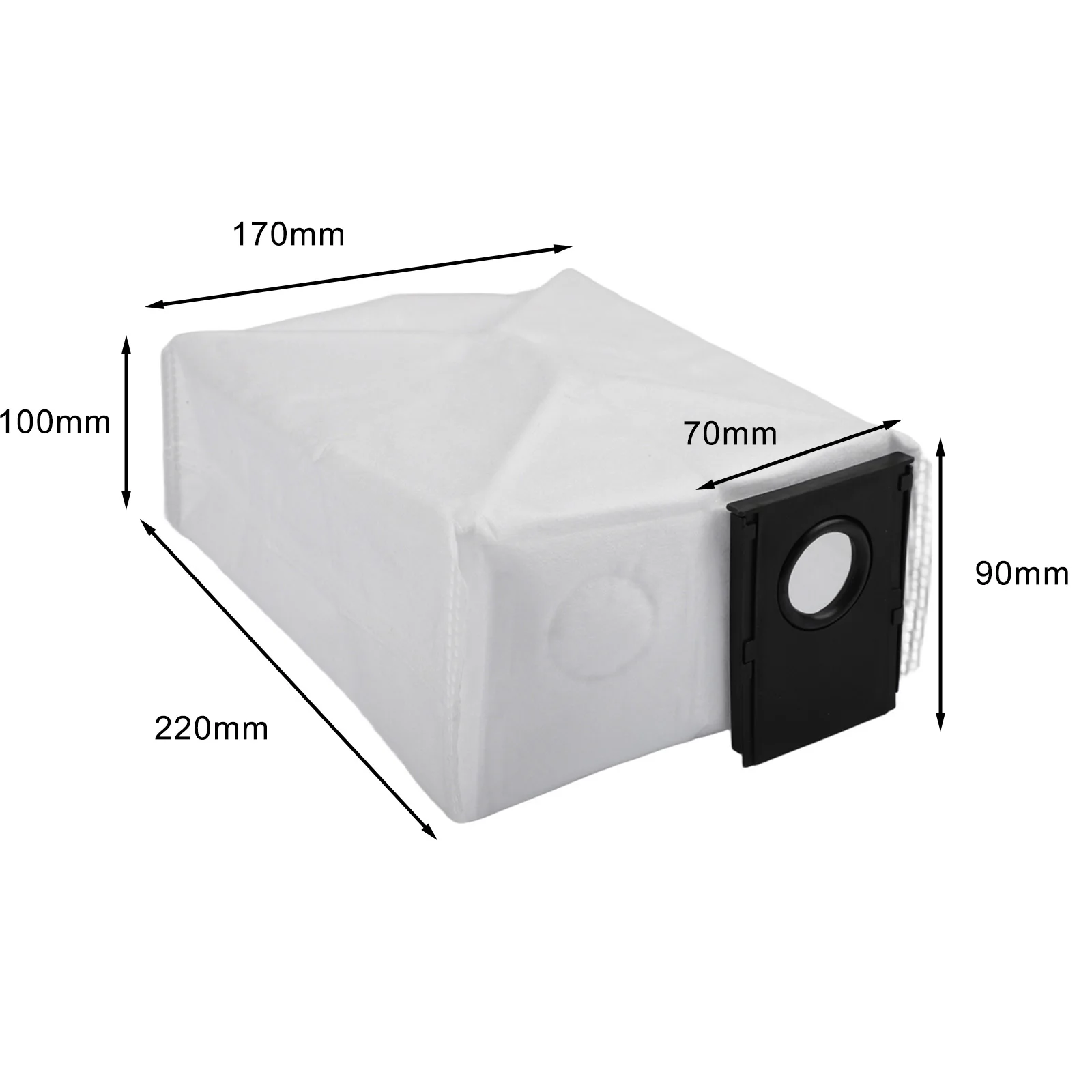 Automatic Emptying Base Station Dust Bag 99.97 Filtration Efficiency Ultra-fine Particle Capture For Evo Ultra