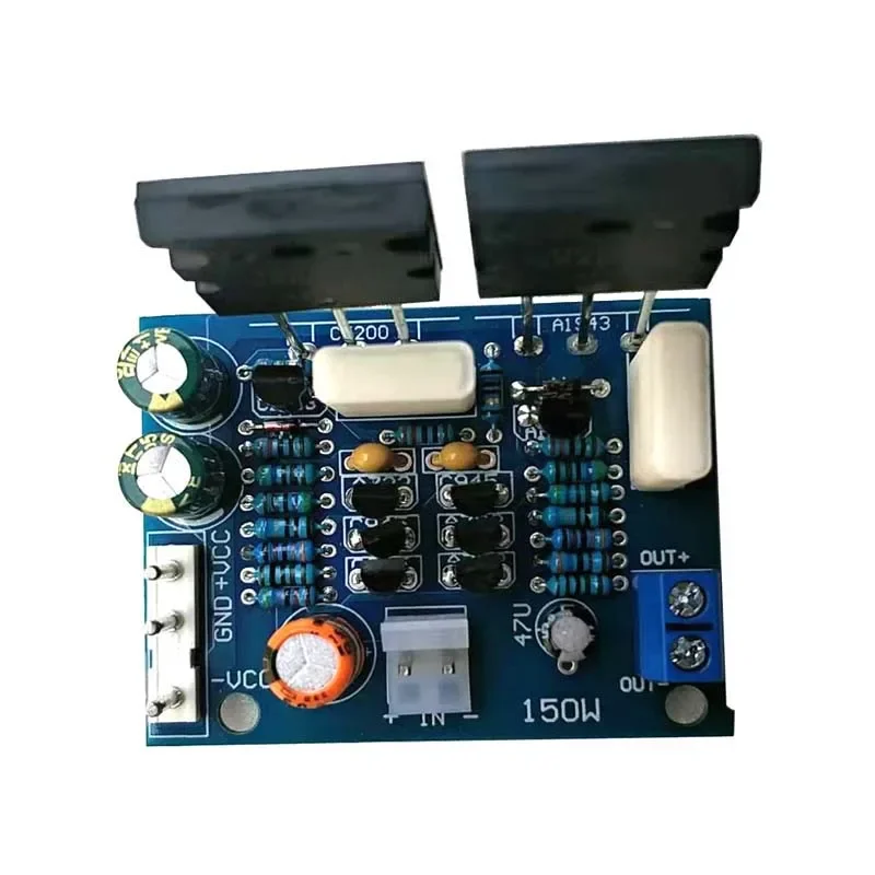 Toshiba 2SC5200 2SA1943หลอด150W Mono Channel Audio Amplifier Board DC 20-45V