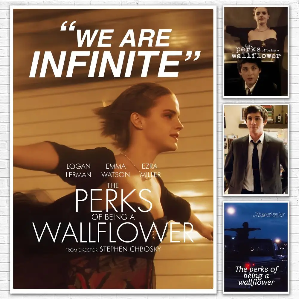 Movie The P-Perks Of Being A Waflower Poster Canvas Mural For Interior Walls Crease-Free Beautiful For Living Room Bedroom
