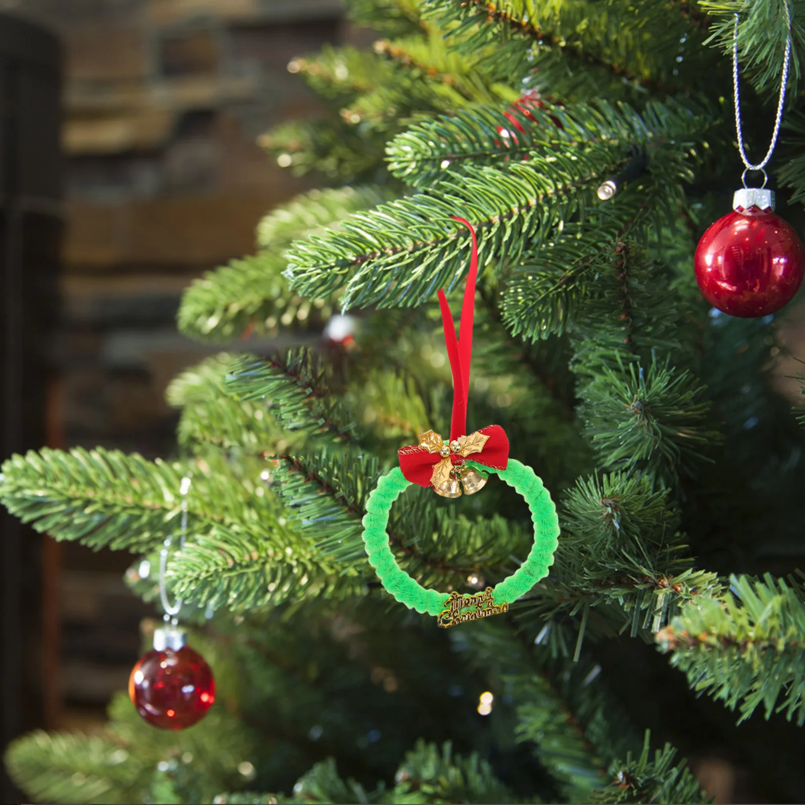 

12Pcs Mini Christmas Wreaths Year Round Colorful Holiday Decoration Small Wreath for Indoor Outdoor Wall Tree Decor