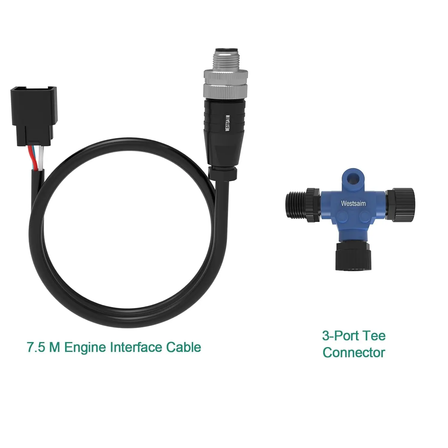 Engine Interface Cable Tee Connector Kits for Connects to NMEA 2000 Network, Engine 000-0120-37, 24.6 foot (7.5 M) Cable