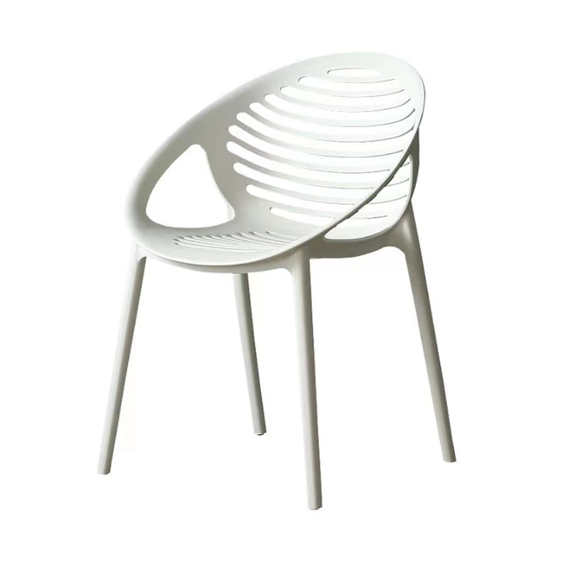 

Backrest Chair Outdoor Table and Chair Patio Balcony Garden Leisure Nordic Milk High Quality