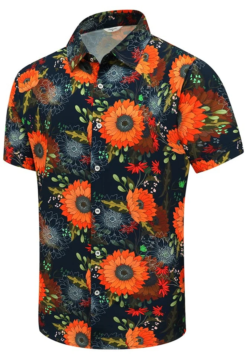 Camisa hawaiana de verano para hombre, ropa de calle informal con estampado 3D de gran tamaño, Tops con patrón Floral Y2k, ropa de lujo de diseñador