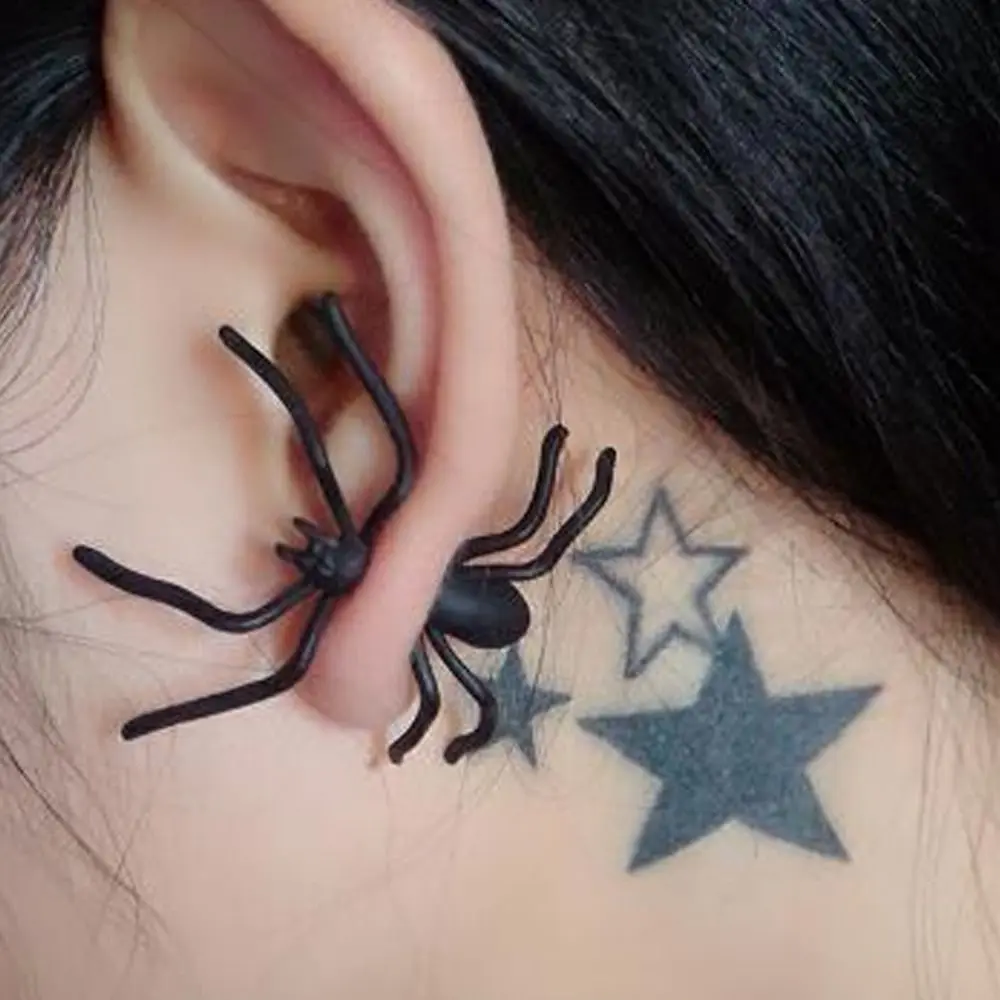 Модные серьги-пауки из цинкового сплава, черные вечерние подарки, серьги-гвоздики для ушей Diablo System, индивидуальные серьги для девочек