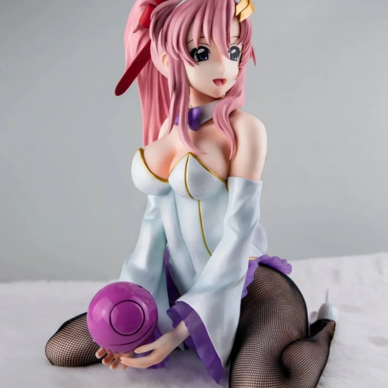 New 30cm Bandai Anime Figure Lacus Clyne Sitting Position Bunny Girl Model Stunner Collection Decorative Toy Christmas Present